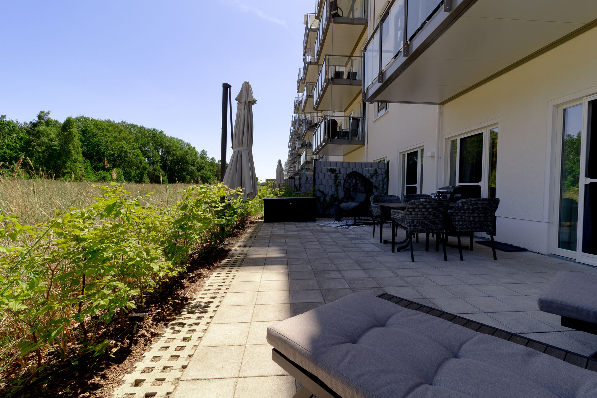 44 m² Terrasse, Weitblick ins Grüne