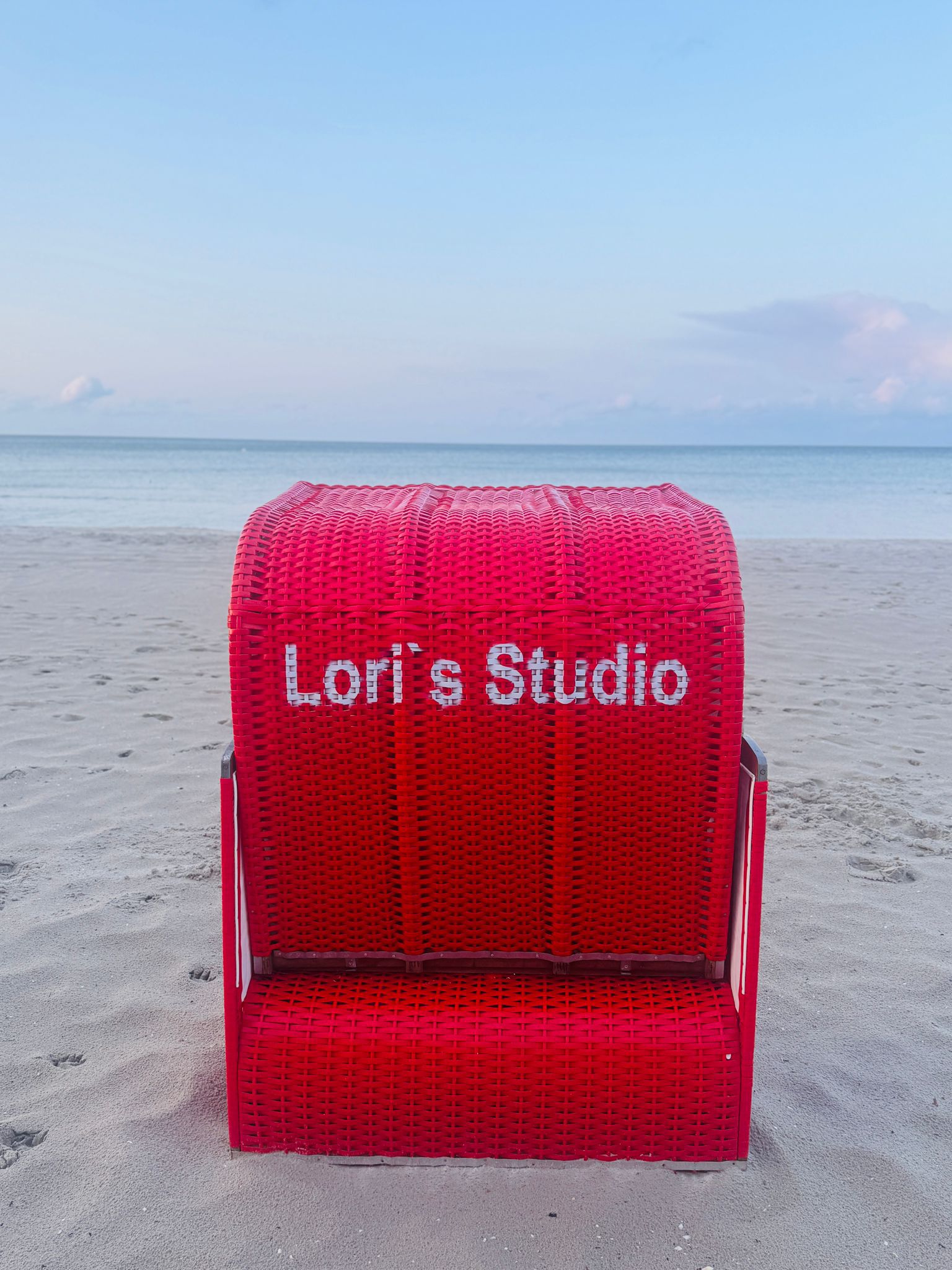 Strandkorb Loris Studio am Strand